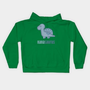 Nanasaurus Shirt Dinosaur Family Shirt Set Kids Hoodie